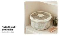 Moisture-Proof Rice Storage Container Multi-Purpose Sealed Grain Bin Safe for Kitchen Countertop