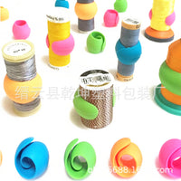 Silicone Bobbin Holder Clips for Sewing Machine Thread Spools - Prevents Unraveling and Keeps Threads Organized