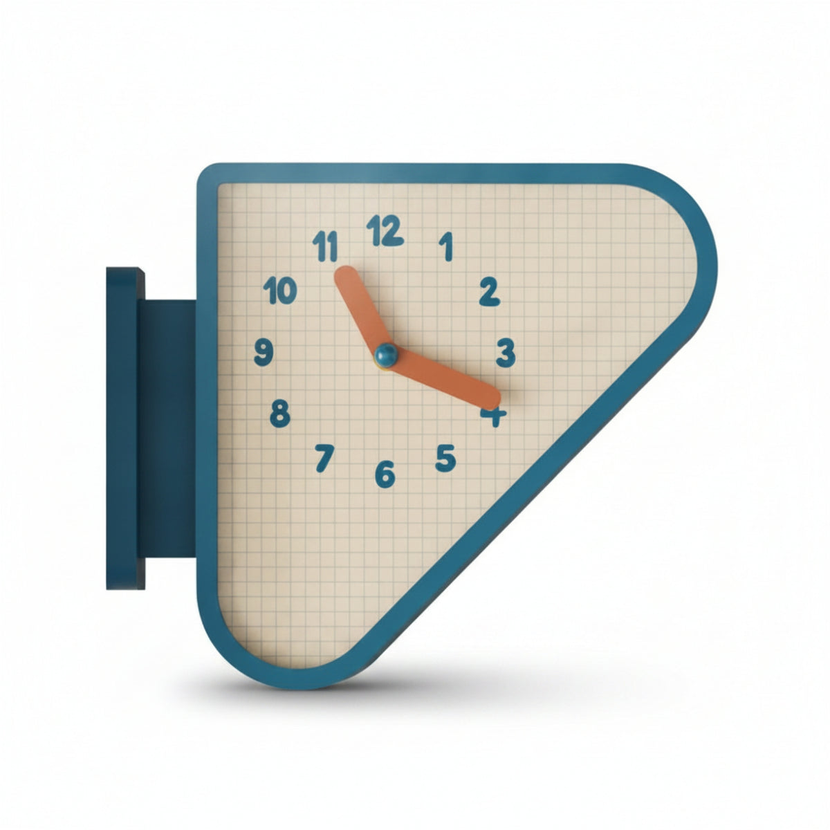 Corner Wall Clock Space-Saving Triangular Wall Clock Minimalist for Hallway, Living Room, Apartment