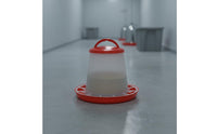 Easy to Clean Chick Feeder Hangable or Ground Use Chick Feeder Trough Reduces Feed Waste for Chicks, Outdoor, Farm, Backyard