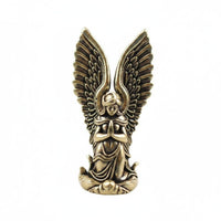 Vintage Metal Angel Ornament Intricate Details House Decoration for Office, Bookshelf