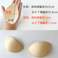 Breathable Sponge Bra Inserts for Swimsuits & Sports Bras - Anti-Bump, Thin, Half-Moon Shape