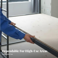 Single Firm Mattress Base Board Sturdy Mattress Foundation Easy Assembly Bedroom Furnishing for Adults, Renters, Guest Room