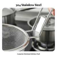 Hot Pot Skimmer Spoon Fine Mesh Stainless Steel Food Strainer Easy to Clean Skimmer Ladle