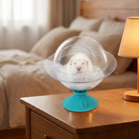 Transparent Hamster Sand Bath and Hamster Toilet, 16cm Hamster Sand Bath with Splash Basin for Small Animal Hygiene