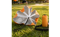 Collapsible Sprint Training Parachute Lightweight Sprint Parachute Textile Canopy Speed Chute Waist Belt for Runners, Football Players, Athletes