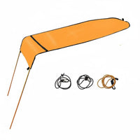 Aluminum Alloy Frame Kayak Canopy Waterproof Kayak Sunshade Easy Installation Boat Bimini Top Long-Lasting for Anglers, Fishing