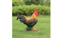 Freestanding Resin Chicken Figurine Weather-Resistant Chicken Statue with Base Resistant Hen Figurine Lifelike for Lawn, Patio