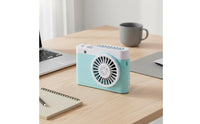 Hands-Unrestricted Wearable Lanyard Fan 2-in-1 Design Mini Desk Fan Quiet Operation Personal Appliance Function for Desktop