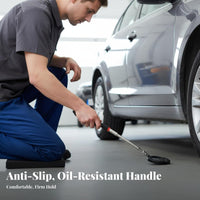 Chassis Inspection Mirror Portable Telescopic Inspection Mirror Non-Slip Grip Battery Included for Car Inspectors