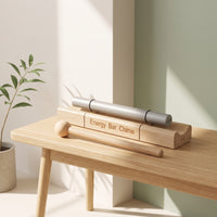 Bar Chime with Striker Handheld Energy Chime with Mallet Sound Healing Instrument Portable Wooden for Practitioners, Mindfulness