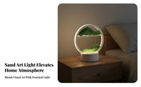 Creative Gift LED Quicksand Painting Lamp 360 Degree Flip LED Sandscape Table Lamp Color Changing for Adults, Teens, Desk, Study Room, Home