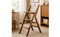 Step Stool Chair Convertible Ladder Chair Folding Step Stool with Three Steps for Adults, Seniors, Kitchen, Pantry, Home Library