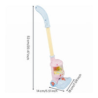Clear Chamber Toy Vacuum Cleaner Colorful Beads Upright Toy Vacuum Plastic Cartoon Details