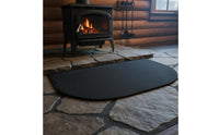 Semi-Circular Hearth Mat Multi-Functional Fireproof Fireplace Mat Easy to Use Resistant Hearth Rug for Grill