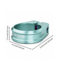 Seatpost Clamp with Titanium Screw Low-Profile Seatpost Clamp Rigid Hardware for Cyclists