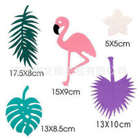 Tropical Flamingo Pineapple Cactus Non-Woven Birthday Banner Garland