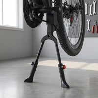 Double-Leg Bike Kickstand Heavy-Duty Center-Mount Bike Kickstand Stand Stable Metal for Cyclists, Commuting, Touring