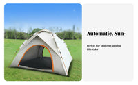 Sun Protection Automatic Quick-Setup Tent Mesh Instant Instant-Expand Tent Ventilated Portable Shelter Good Ventilation for Families, Backpackers, Hiking, Travel, Beach, Fishing Trips