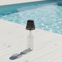 Hollow Pattern Solar Bottle Lamp Energy Saving Outdoor Lighting Portable for Camping