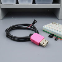 USB to TTL Converter Cable 4-Wire Lead Computer Accessory Color-Coded Wires