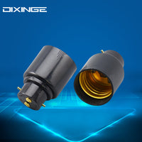 B22 to E27 Lamp Holder Converter, Fire Retardant PBT Plastic Bayonet to Screw Base Adapter