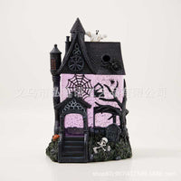 Summerween Haunted House Glitter Halloween Decoration