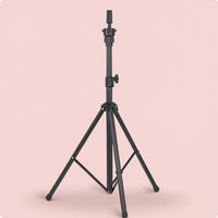 Folding Mannequin Head Tripod Stand Three-Legged Adjustable Hairpiece Stand Tripod Matte Black Hairpiece Head Holder Foldable