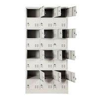Steel Locker Cabinet for Staff Dormitories, 2-24 Compartments