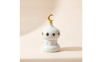 incense Burner with Moon-Shaped Moon Decorative Castle Scent Burner Sculptural Statue for Festival Decor
