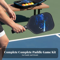 Carbon Fiber Pickleball Paddles Lightweight Pickleball Paddle Set Sports Equipment Non-Slip Grip for Professionals, Tournaments
