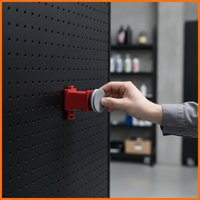Car Detailing Tool Pegboard Wall Organizer Hardware Tool Rack Car Wash Hook Auto Repair Shop Storage Shelf