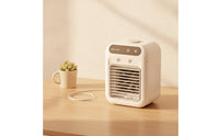 Portable Desktop Air Cooler Rechargeable Mini Air Cooler USB-Powered Misting Fan Compact for Office Workers, Students, Desk, Bedside Table, Dorm Room