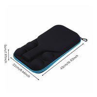 Racket Sport Paddle Case Zipper Closure 2-Paddle Carrying Case Internal Mesh Pockets for Travel