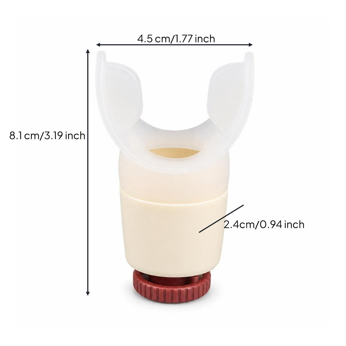 Adjustable Resistance Breathing Exerciser with Silicone Mouthpiece Washable Lung Exerciser Easy to Clean Breathing Exercise Device Compact for Rehab