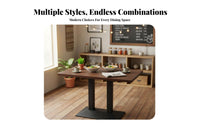 Easy to Clean Rectangular 4-Person Canteen Unit sturdy Build Square Table and 4 Chairs Waterproof Surface Commercial Furniture Safe Rounded Corners for Restaurant Owners, Snack Bar, pasta Shop, Fast Food Outlet, Cafe