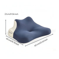 Contoured Ergonomic Prone Pillow Pressure-Relieving Prone Sleeping Pillow for Stomach Sleepers, Lounging, Reading, Dorm Rooms