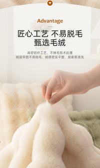 兔毛绒猫窝垫子狗窝睡眠圆形坐垫宠物床睡觉毛垫秋冬保暖猫咪地垫