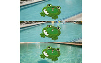 Central Cup Hole Frog Putting Mat with Accessories Floating Golf Putting Mat Complete Set Floating Golf Green Buoyant