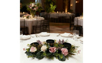 Blossom Candle Centerpiece Elegant Floral Candle Stand Maintenanceeffortless