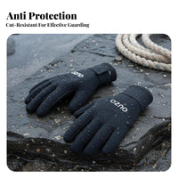 Spearfishing Gloves Cut Resistant Neoprene Diving Gloves Sun Protection Flexible for Spearfishers, Sailing, Rafting