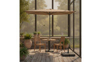 Outdoor Umbrella with Adjustable Pole Sun-Protection Deck Umbrella Waterproof for Terrace