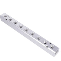 Manifold Block with G 1/2/2 Inlet Aluminum Pneumatic Manifold Block Multi-Port Threaded for Installers, Automation Rigs