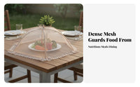 Mesh Dish Protector Dust Guard Expandable up Dish Protector Easy Storage Foldable Dish Screen for Picnic Goers, Party Hosts, Picnics, Barbecue