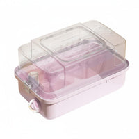 Portable with Handle 2-Story Hamster Villa Large Space Hamster enclosure Set Good Ventilation Rodent Habitat Easy to Clean for Small creature lovers, Children, Parents, journey, Indoors, Bedroom, Living Room