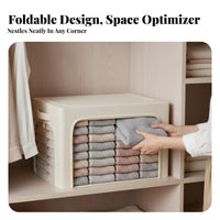 foldable Framed Container Large Capacity textile storage container Foldable Design for Attic