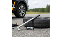 Telescopic Lug Wrench Chrome Vanadium Steel Car Tire Removal Tool for Garage