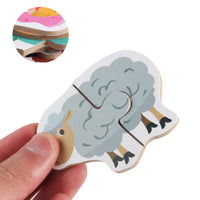 Matching Puzzle Fine Motor Skills Matching Wooden Puzzle Children's Toy for Young Children
