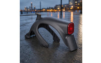 Rear Mudguard with Taillight Water-Resistant Rear Mudguard High-Strength with Light for Commuters
