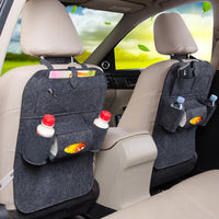 Felt Car Backseat Organizer with Multi-Pocket Storage